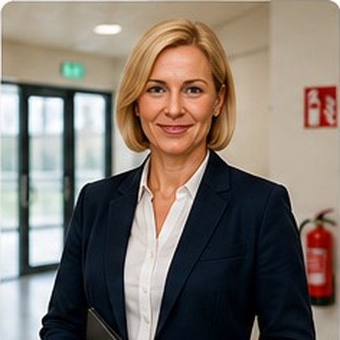 Kursbegleiterin Anna, künstlich erzeugte Figur